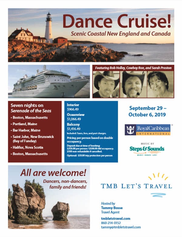 TMB Lets Travel - New England Canada Dance Cruise 2019