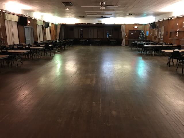 Bristol Polish American Club - Large wooden dance floor