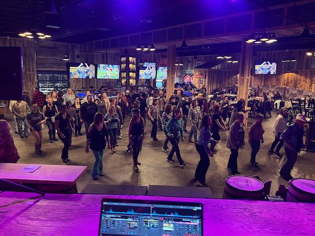 Line Dancing at the Rocking Horse Bar & Grill. Lessons every Sunday!