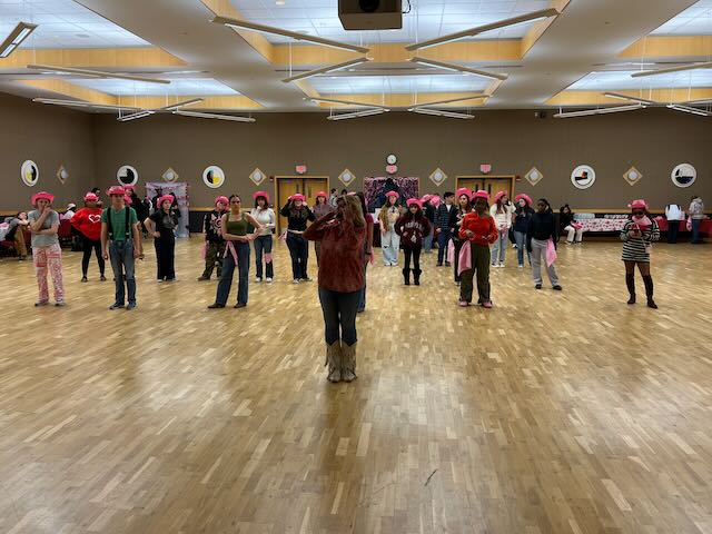 ECSU Galentines Event - February 12, 2025 - dancing - lesons