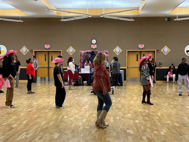 ECSU Galentines Event - February 12, 2025 - dancing - lesons