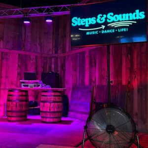 Line Dancing at the Rocking Horse Bar & Grill, Vernon CT Stage is set